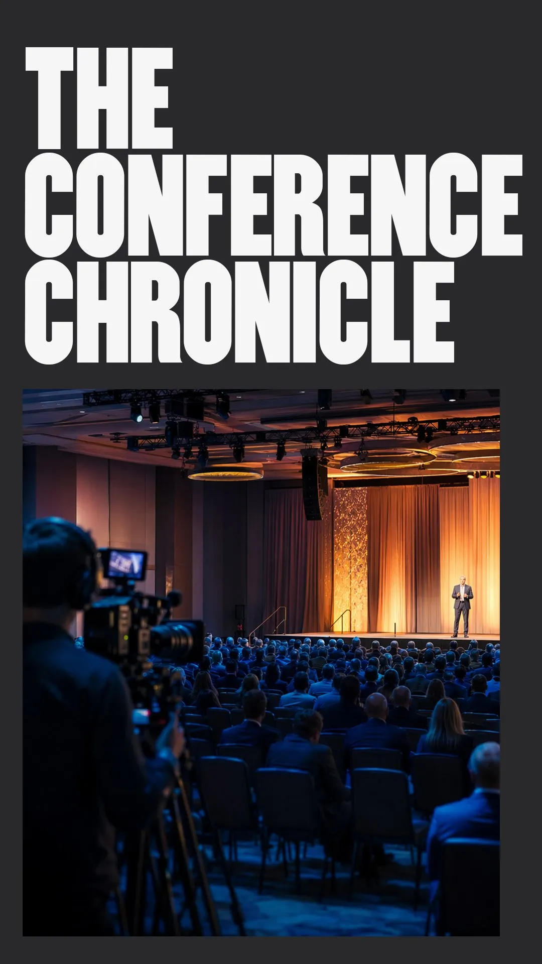 Title card for The Conference Chronicle package, full-day conference video production