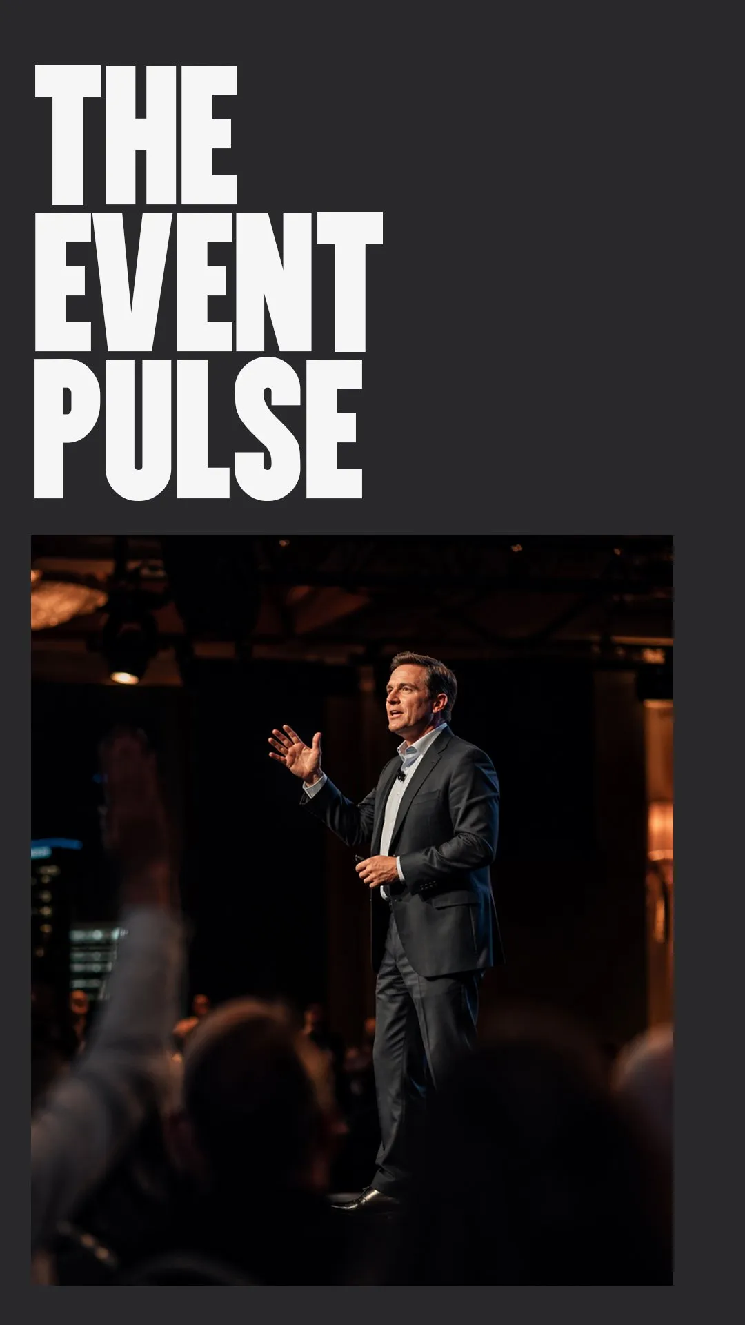 Title card for The Event Pulse package, half-day corporate event video coverage in Dallas