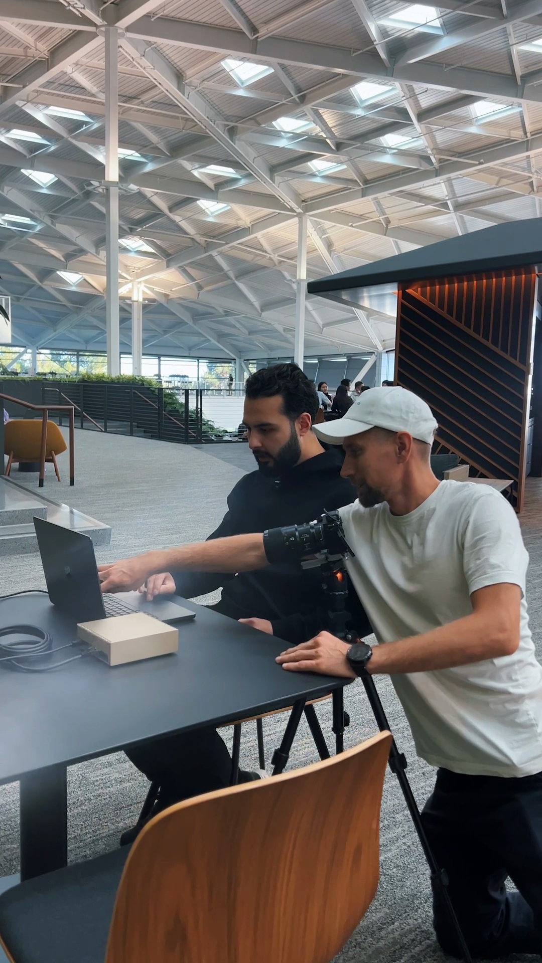 Behind the scenes of the Exo Technologies shoot at NVIDIA headquarters in Santa Clara