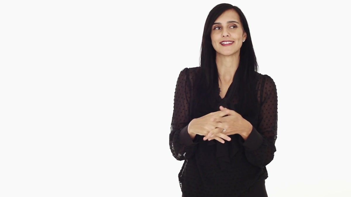 Ushma Neill of The Journal of Clinical Investigation on a white studio set