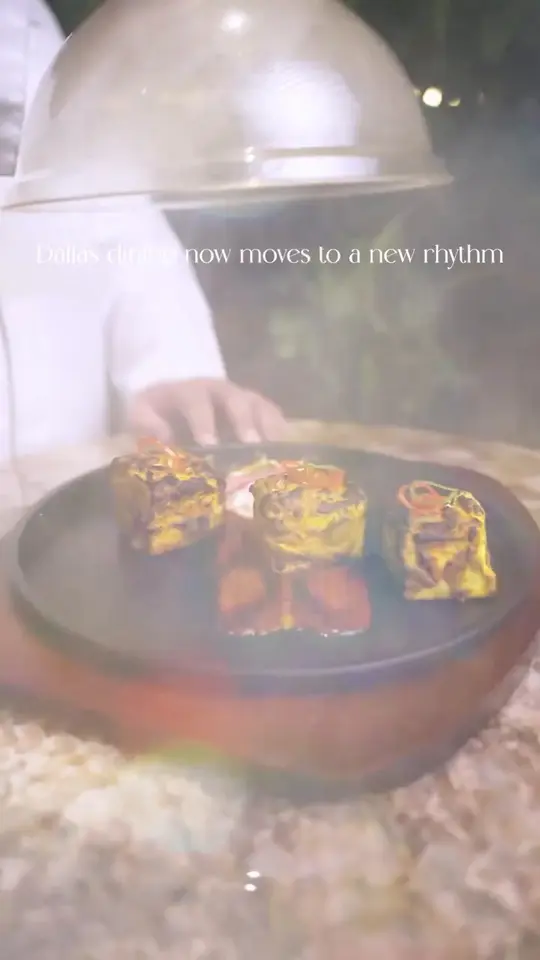 Poster frame from the vertical video Frisco fine Indian restaurant: Dallas Dining, New Rhythm
